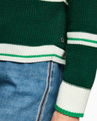 Marc Cain green sweater sleeve and cuff detail – Áines Boutique
