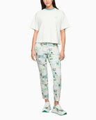 Woman wearing Marc Cain relaxed fit T-shirt full outfit – Áines Boutique