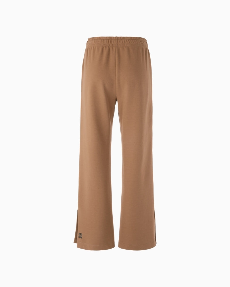 Back view of WASHINGTON trousers in soft cotton blend with tailored crease