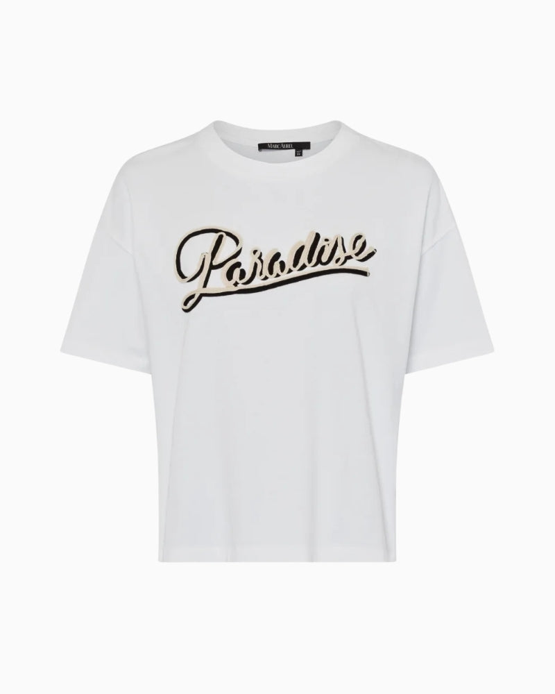Front view showing relaxed fit and heavy jersey texture