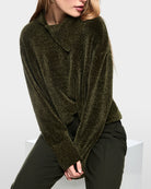 Marc Cain Chenille Yarn Turtleneck Jumper chenille texture detail
