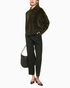 Marc Cain Chenille Yarn Turtleneck Jumper styled view