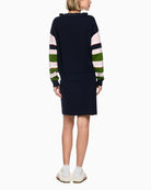 Marc Cain Knitted in Germany Striped Jumper in Navy Multi back view