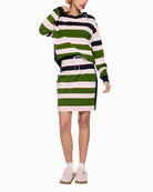 Marc Cain Knitted in Germany Striped Jumper in Navy Multi styled view
