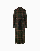 Marc Cain Printed Viscose Dress in Khaki print detail