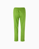 Marc Cain RHODOS Lightweight Pull-On Trousers green flat  lay back view
