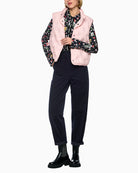 Marc Cain Ruma O-Shape Relaxed Fit Cord Trousers in Navy styled view