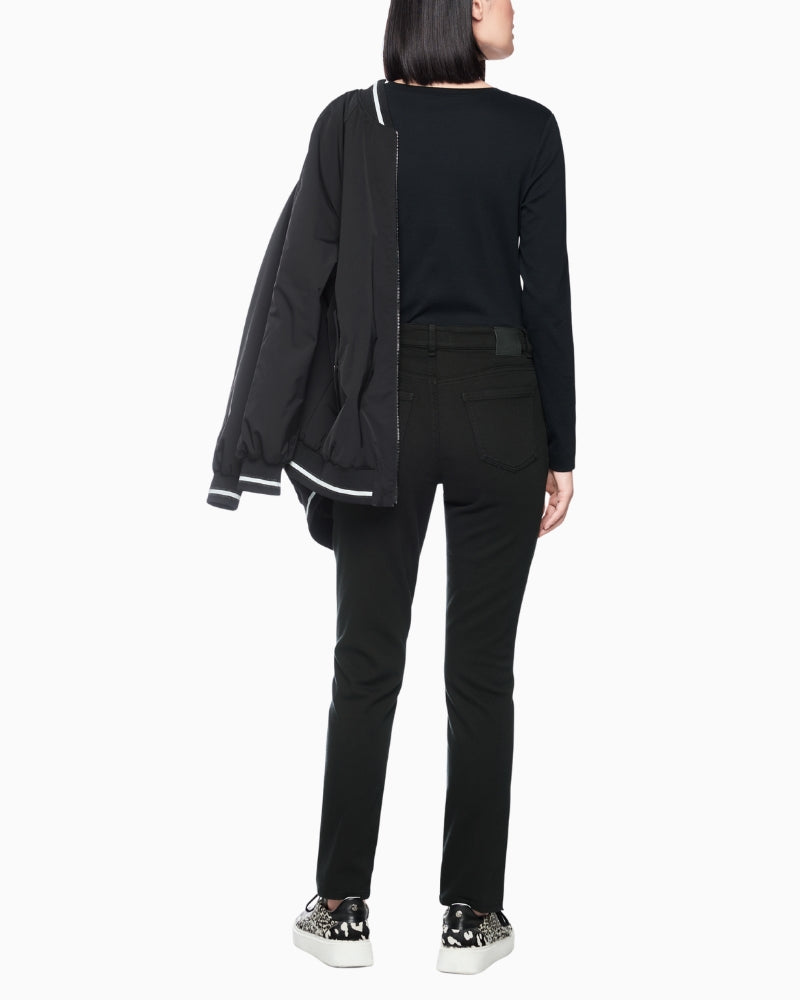Marc Cain Silea Slim Fit Jeans in Black back view