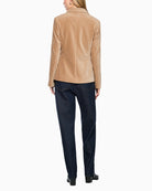 Marc Cain Soft Fine Corduroy Blazer in Camel back view