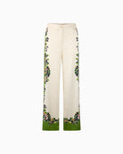 Marc Cain WARRI flowing trousers ecru flat lay front view
