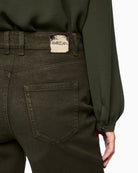 Marc Cain Warri Jeans in Khaki back pocket view
