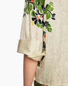 Marc Cain viscose blouse ecru sleeve detail wide cut