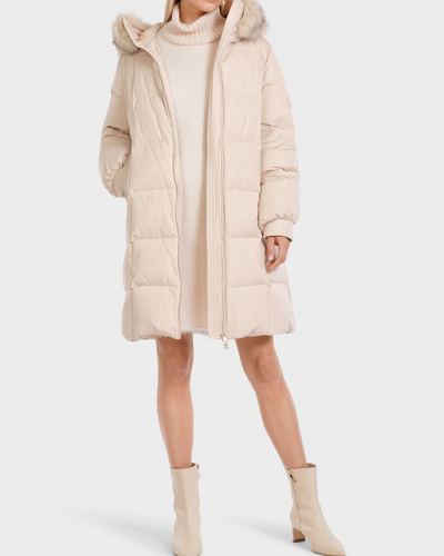 Marccain - Coat Wool Fur Hood