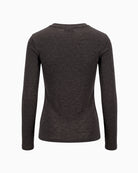 Max Mara Wool and Silk Gauze Jersey T-Shirt in brown back view