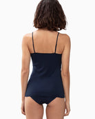 Back view of Mey Emotion top showing soft stretch and slim fit