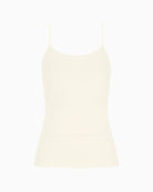 White slim fit spaghetti strap top by Mey with seamless sides