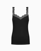 Mey Emotion Elegance Camisole in black V-neck lace detail