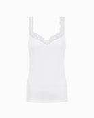 Mey Emotion Elegance Camisole in white V-neck lace detail