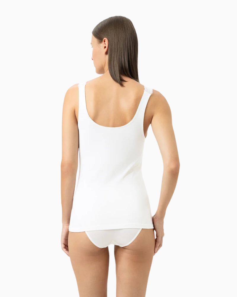 Mey Emotion Elegance Camisole in white back view