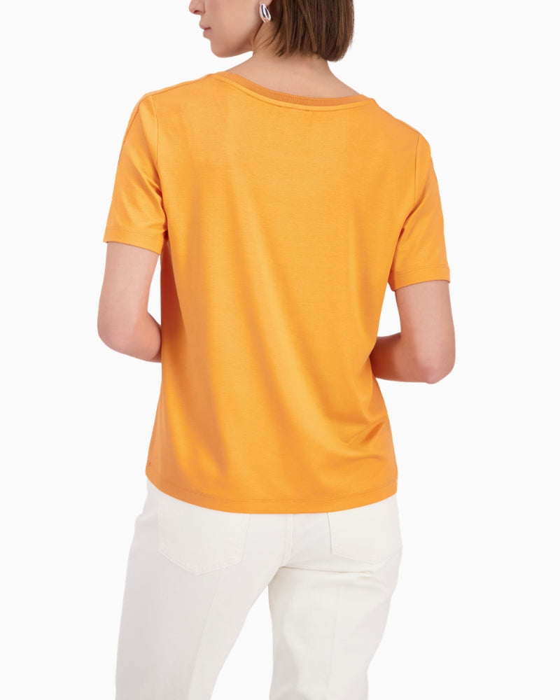 Monari blouse with rhinestones back view – Áines Boutique