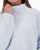 Close-up of pearl stitch pattern on plush chenille fabric