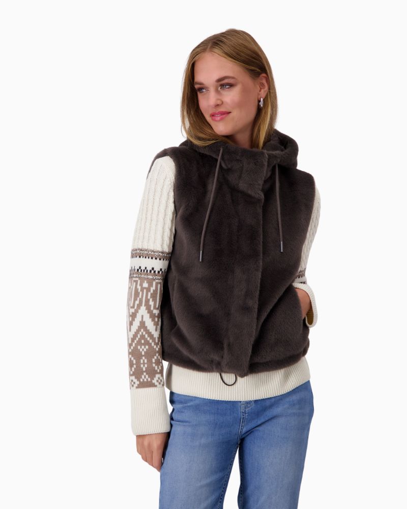 Monari - Faux Fur Gillet 