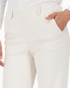 Close-up of suede-effect fabric with soft texture and stretch