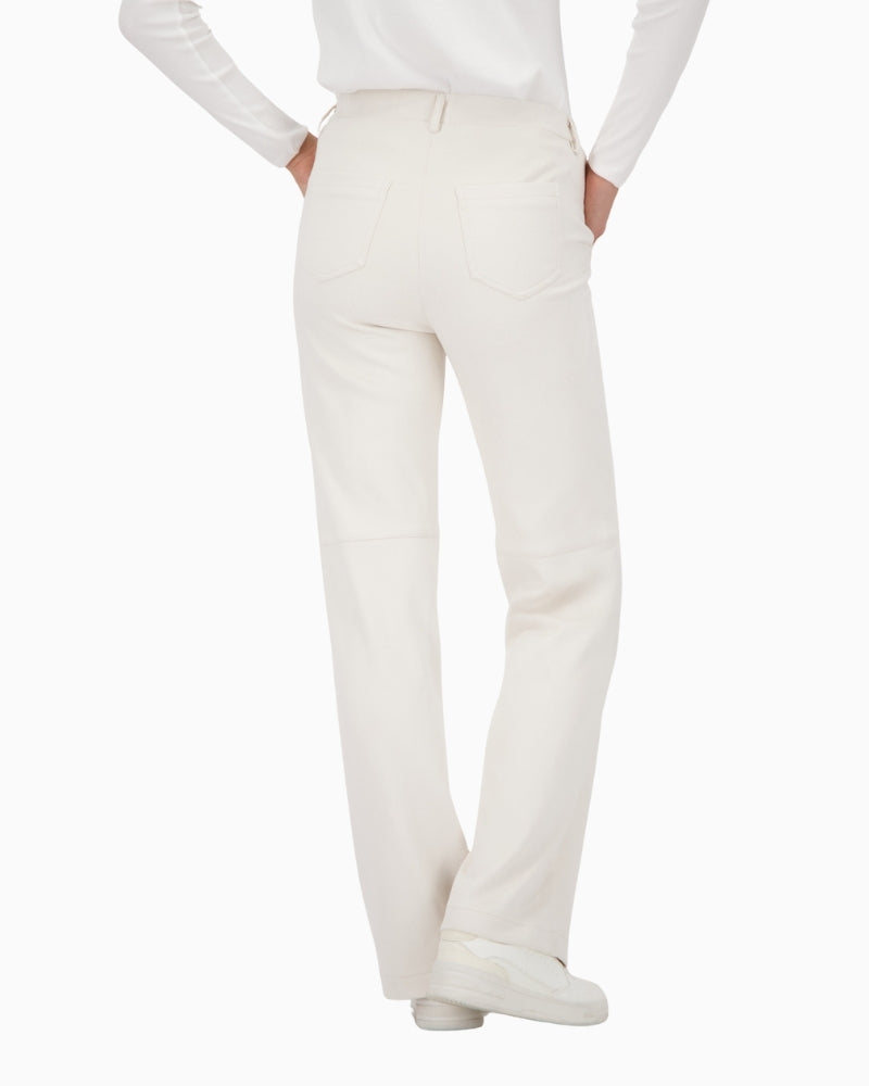 Back view showing patch pockets and elasticated hem detail