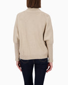 Back view of oversized Monari knit showing relaxed fit