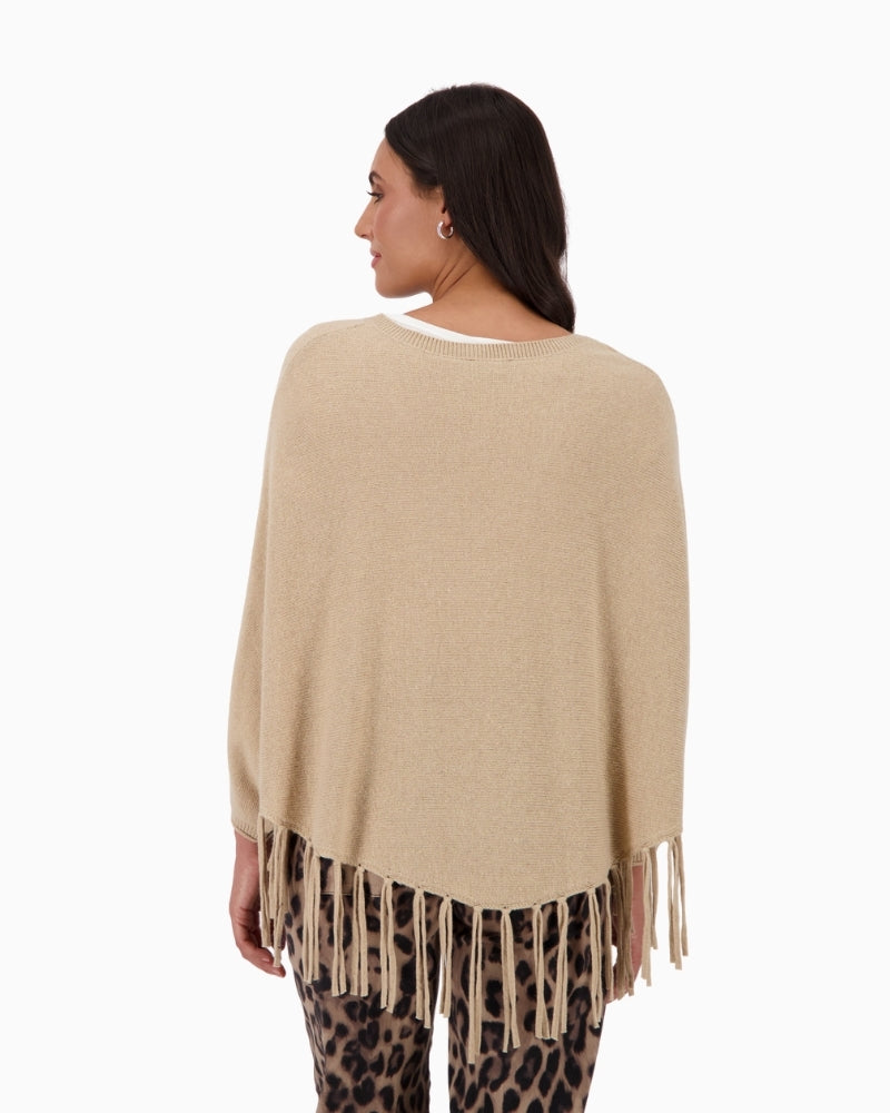 Back view highlighting relaxed drape and length