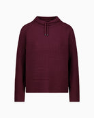 Monari ribbed jumper in cotton blend with round neck