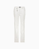 Monari straight-leg jeans with charms off white  decorative charm – Áines Boutique