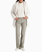 Monari structured jeans styled with smart-casual separates