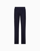 Monari straight leg trousers navy product back on white background – Áines Boutique