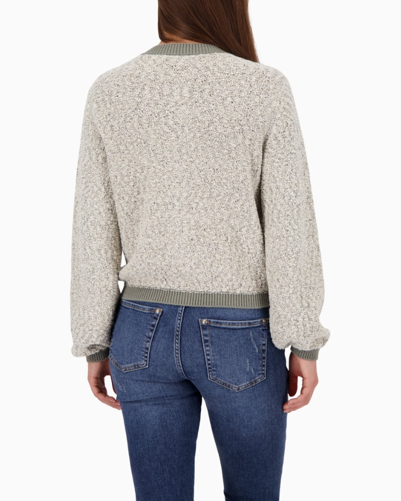 Back view of Monari cotton blend jacket with regular fit