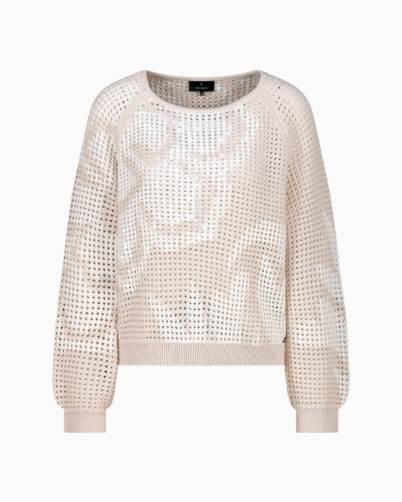 Monari Ajour Jumper flat lay front view – Áines Boutique