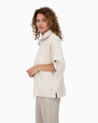 Side view highlighting soft wool blend and structure