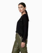 Monari Blouse with Jewellery Details in Black side view