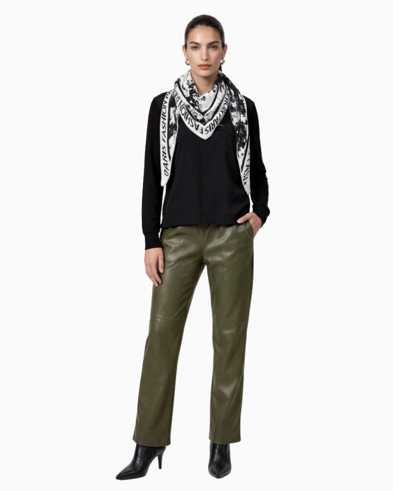 Monari Blouse with Jewellery Details in Black styled view