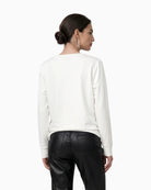 Monari Blouse with Jewellery Details in off white back view