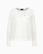 Monari Blouse with Jewellery Details in off white front view