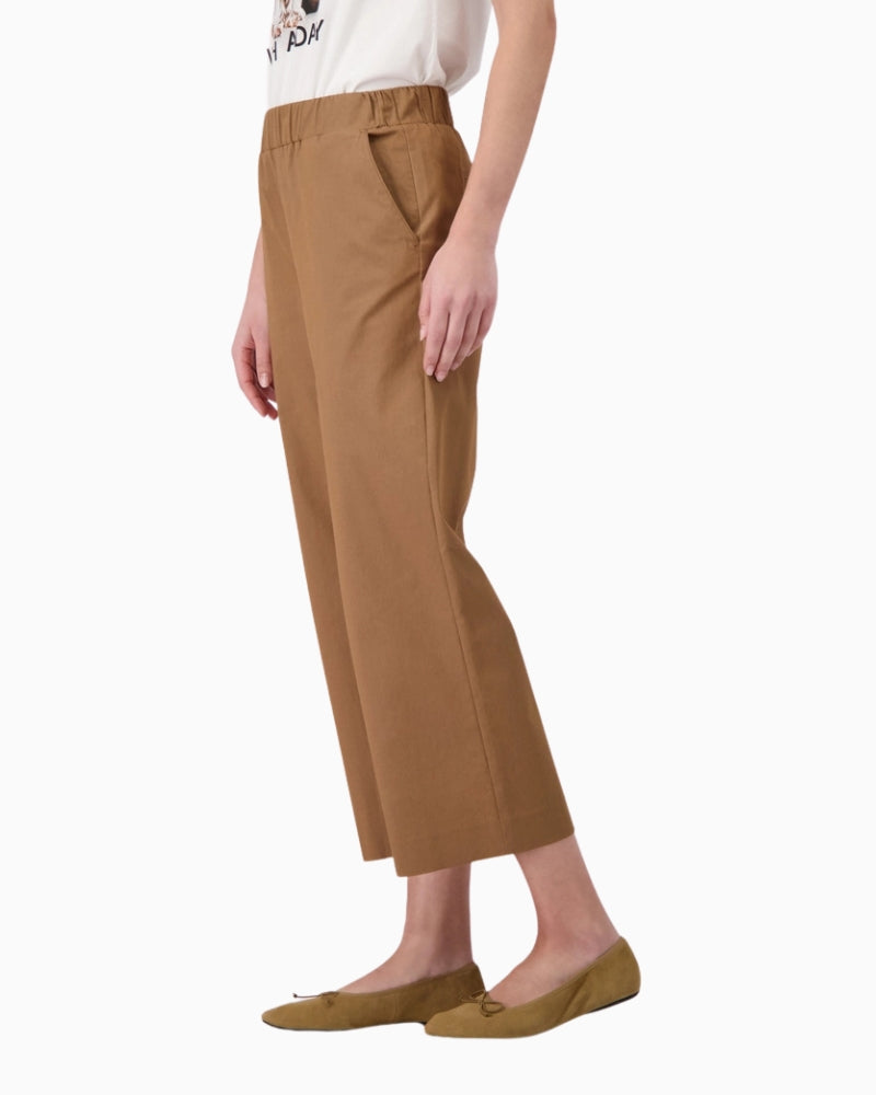 Monari Culotte Trousers in light brown side view