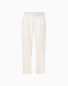 Monari Joggers with Elastic Waistband in cream waistband detail