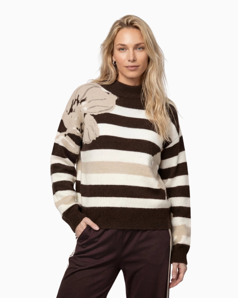 Monari Jumper in light beige front view