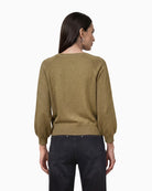 Monari Jumper in olive back view