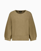 Monari Jumper in olive knit detail