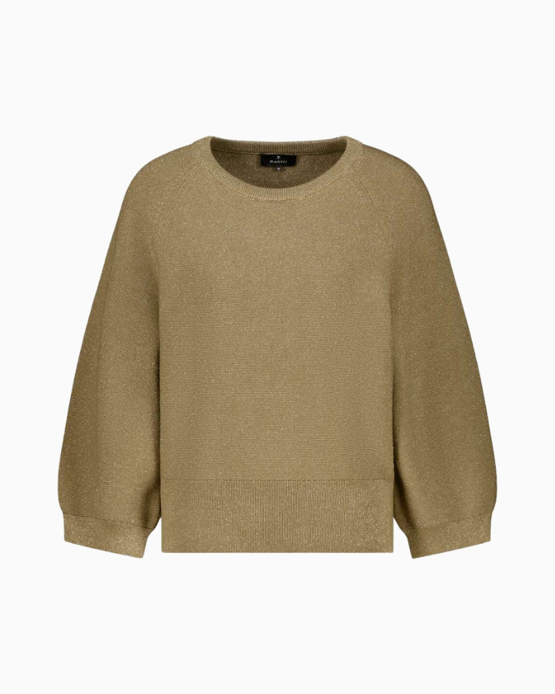 Monari Jumper in olive knit detail