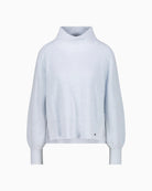 Monari knitted jumper with side slits collar detail front view – Áines Boutique