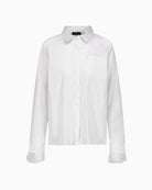 Monari Lace Detail Blouse in white front view