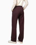 Monari Pull On Trousers in dark brown back view